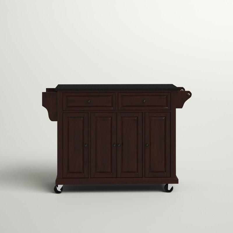 Three Posts™ Monty Granite Kitchen Island & Reviews Wayfair